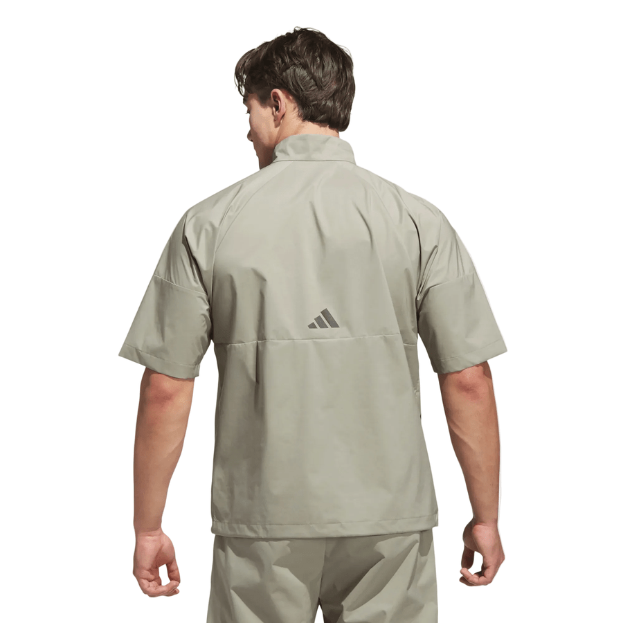 Veste de golf Adidas Provisional à manches courtes - Gris