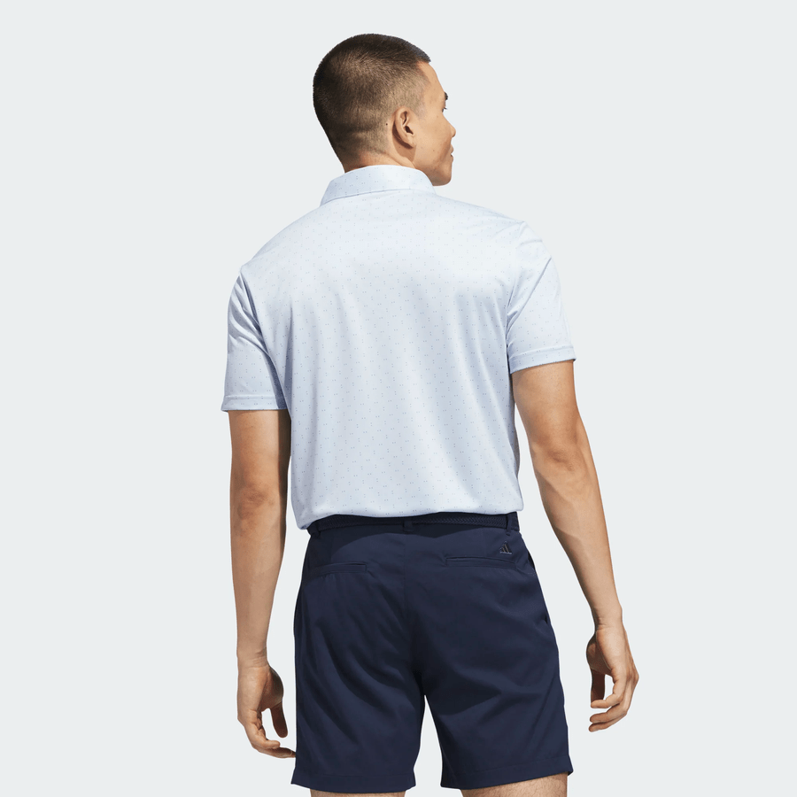 Adidas Performance Textured Print Polo Shirt