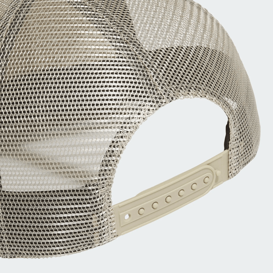 Casquette Adidas 5 panneaux en maille avec corde - Beige