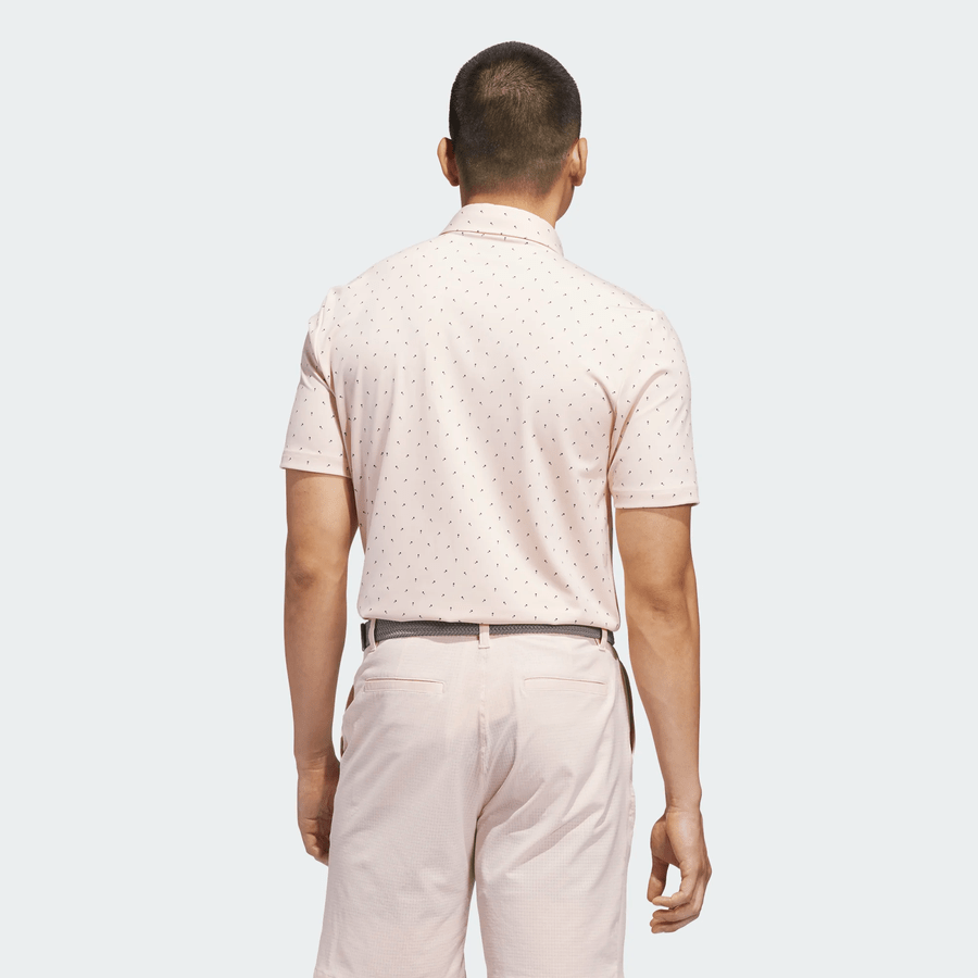 Polo Adidas Ultimate365+ à micro-imprimé - rose