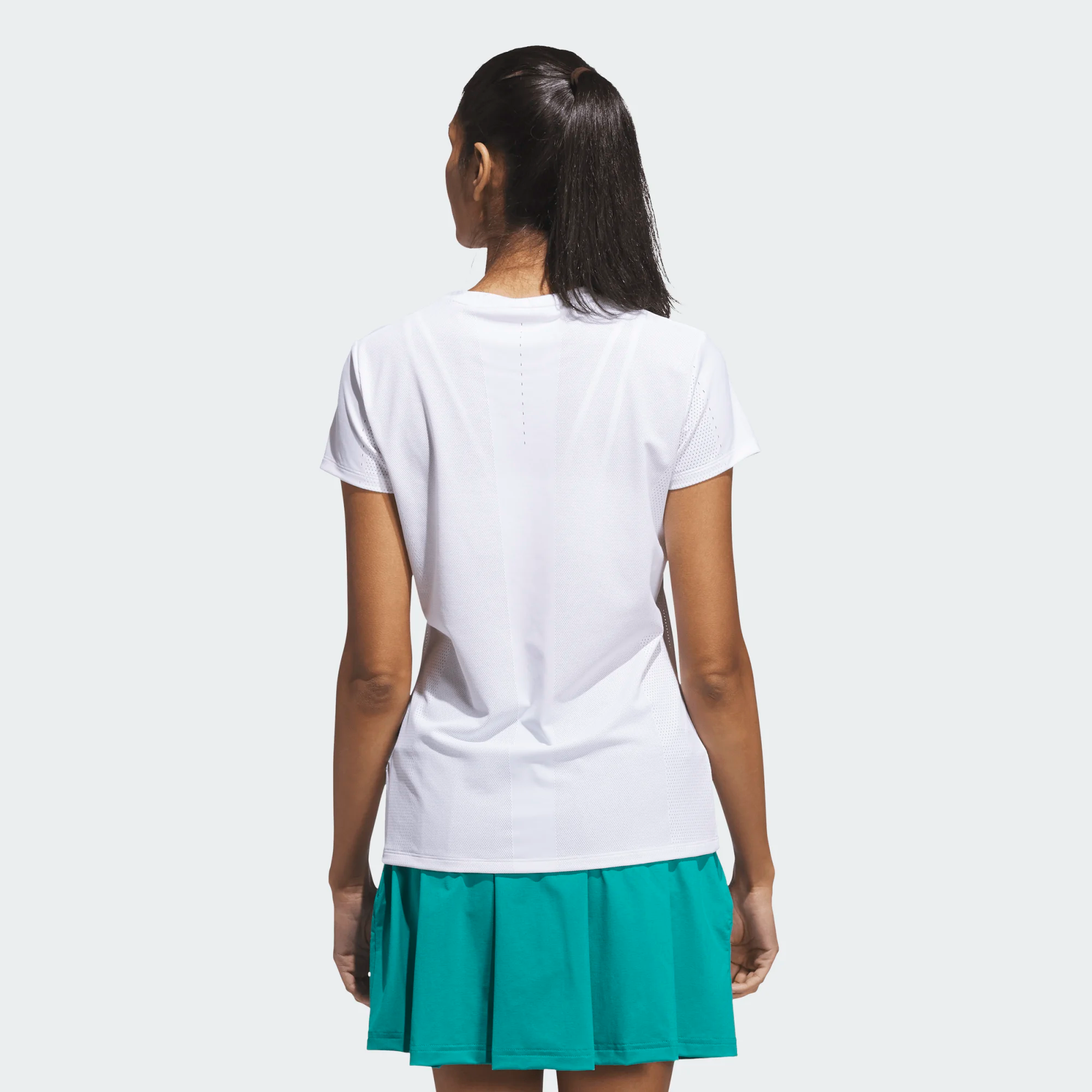 Adidas Ladies Ultimate365 Tour Engineered Short Sleeve Slim Top