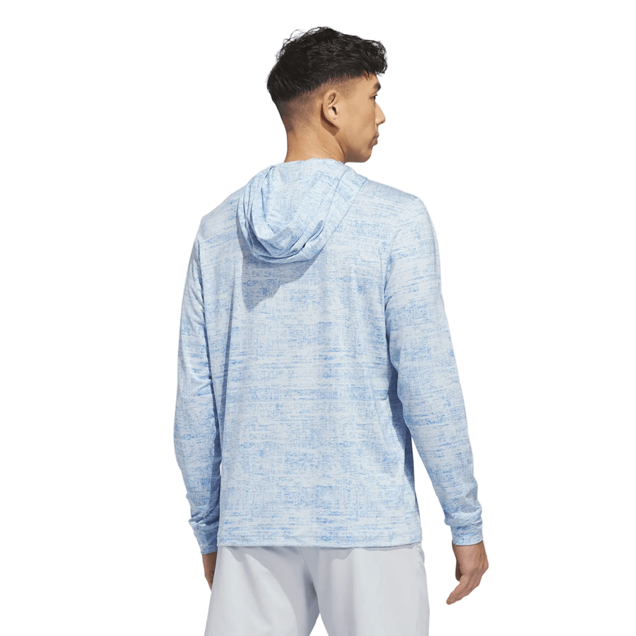 Adidas Performance Printed Lightweight Hoodie - Blue