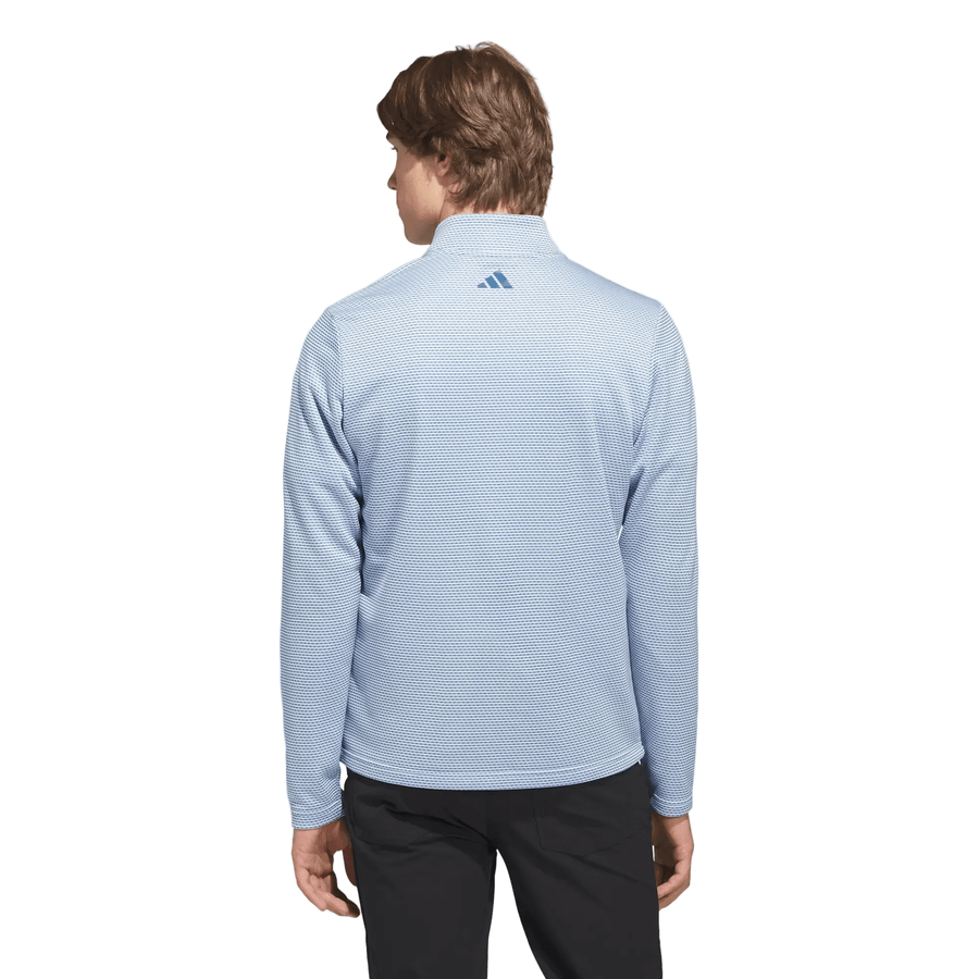 Adidas Performance Printed Quarter-Zip Pullover - Blue