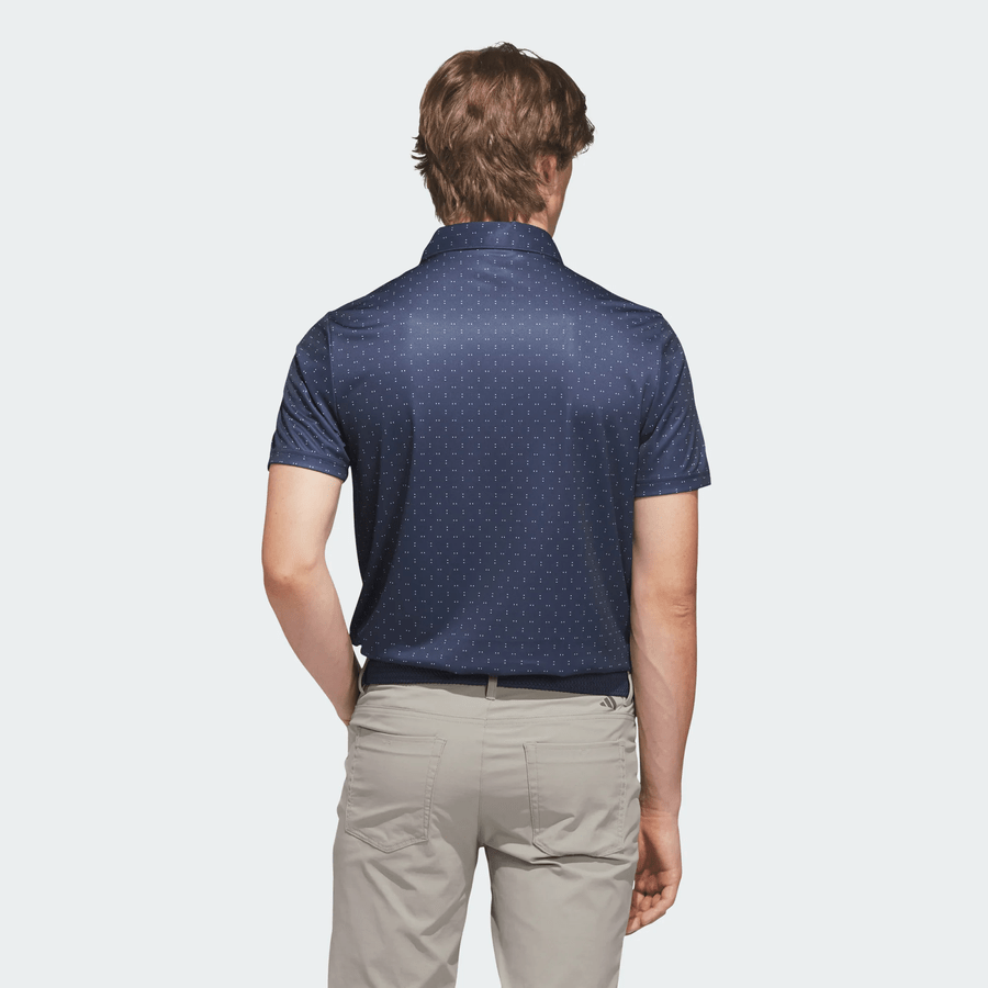 Adidas Performance Textured Print Polo Shirt