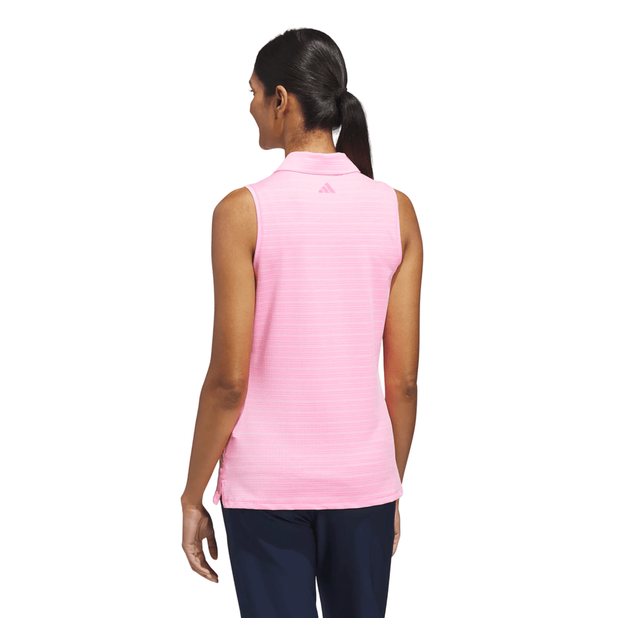 Adidas Ladies Ultimate365 Jacquard Sleeveless Polo Shirt