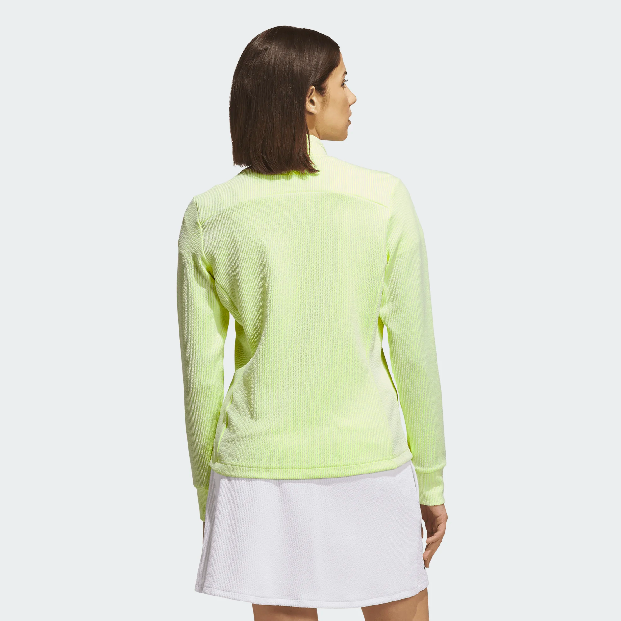 Adidas Ladies Performance Texture Full Zip Jacket - Green