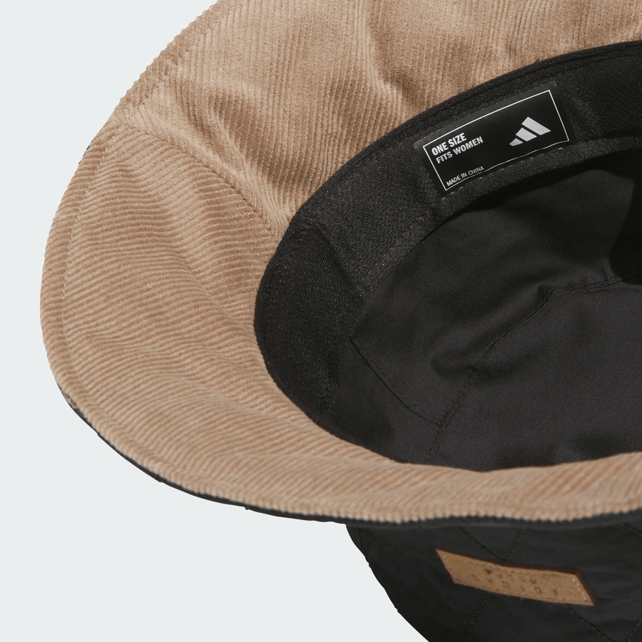 Adidas Ladies Quilted Bucket Hat - Black