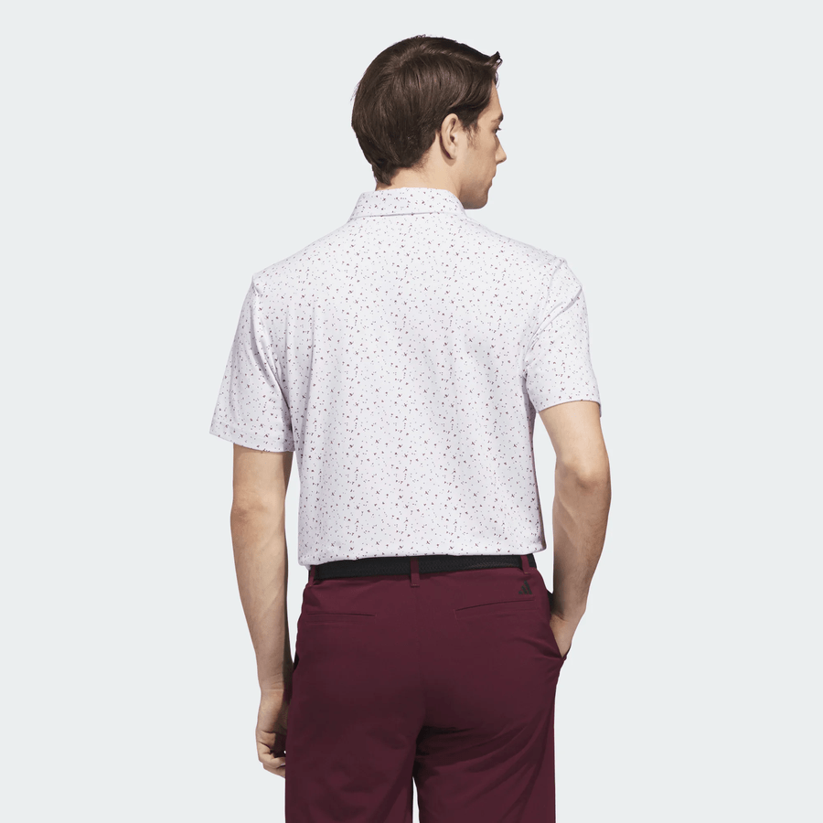 Adidas Ultimate365+ Climacool Butterspun Break Out Print Polo Shirt