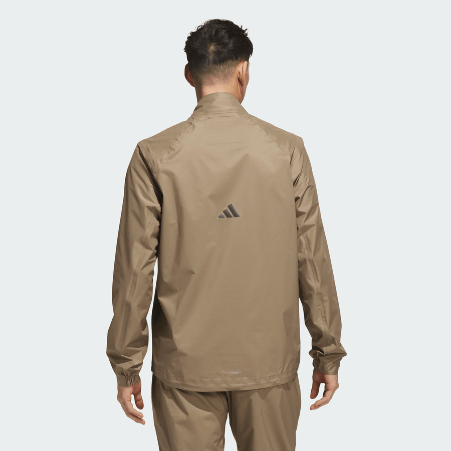 Adidas Ultimate365 Tour CLIMAPROOF+ Half-Zip Jacket - Khaki