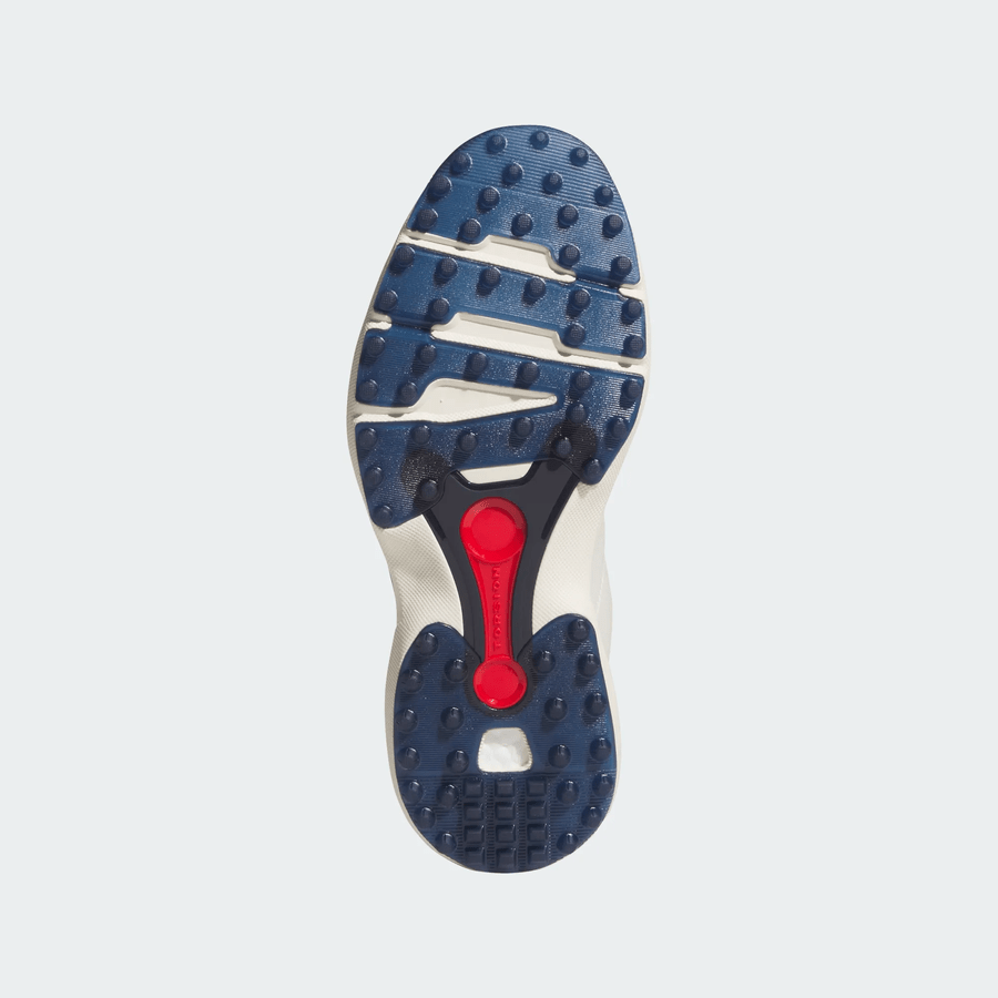 Chaussures de golf Adidas MC70 FB sans crampons - blanc cassé/marine