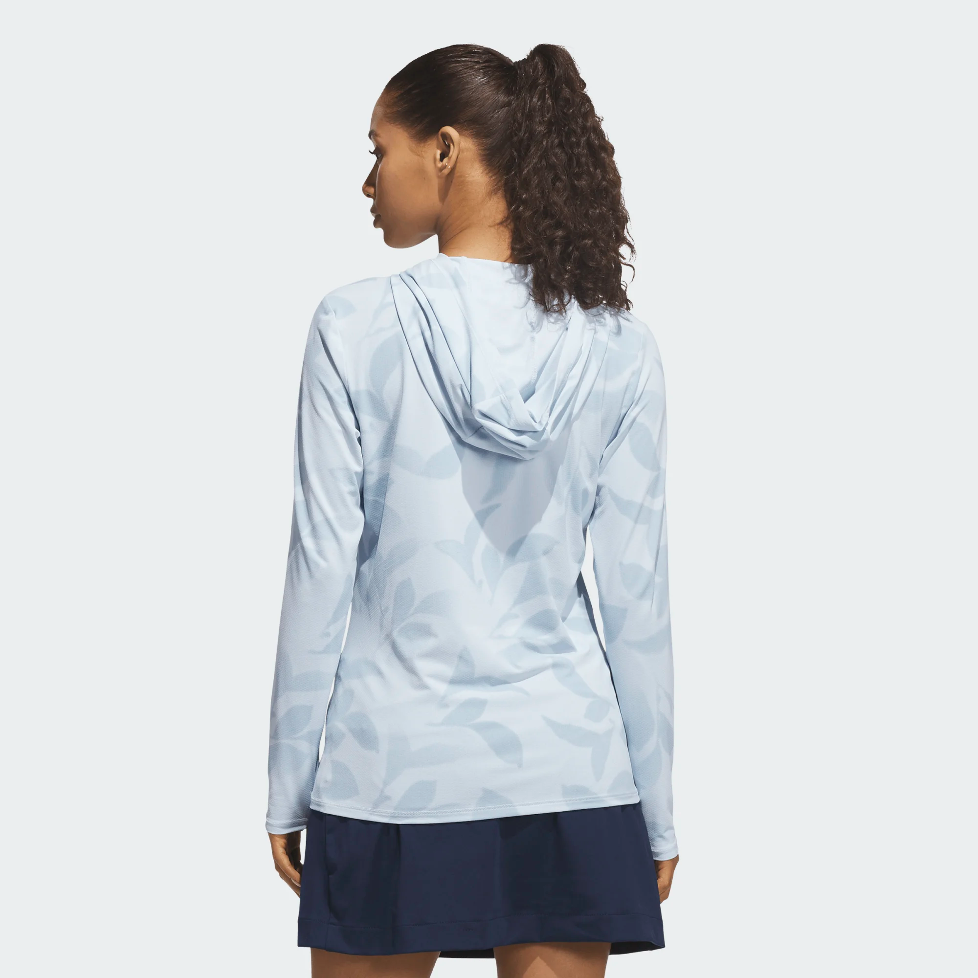 Adidas Ladies Ultimate365 Cool Feeling Printed Hoodie - Blue