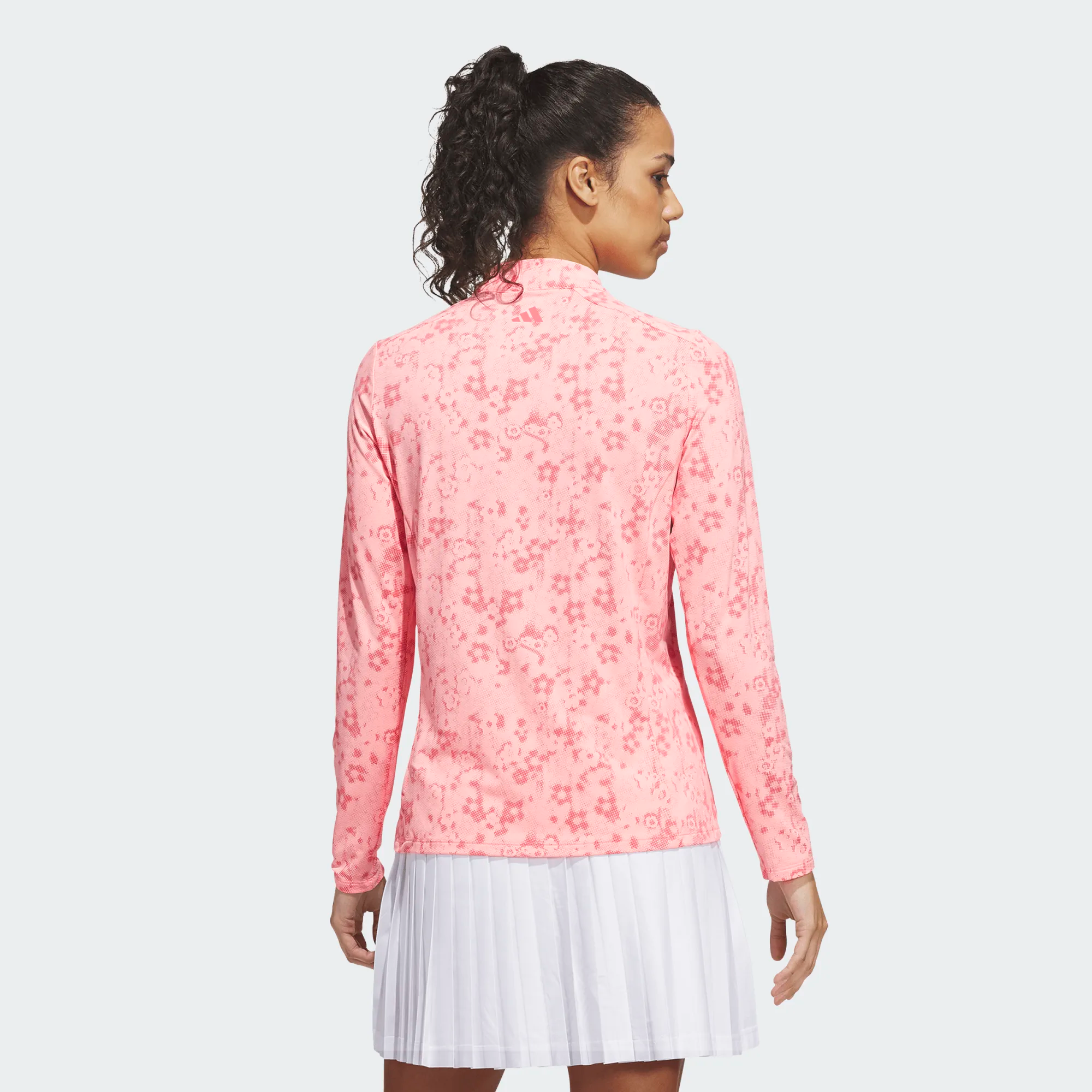 Haut Adidas Ultimate365 Cool Feeling imprimé pour femme, à col montant et demi-zip