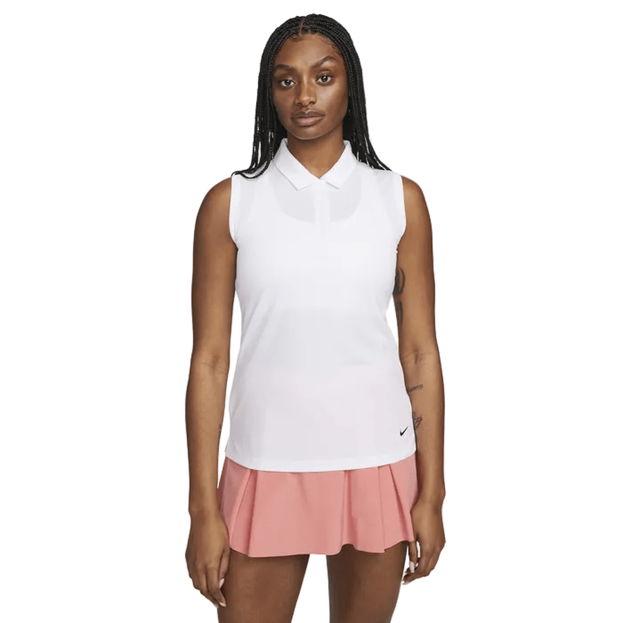 Nike Ladies Dri-FIT Victory Sleeveless Solid Golf Polo