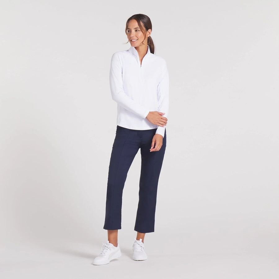 Puma Ladies Pure 2.0 1/4 Zip Pullover - White