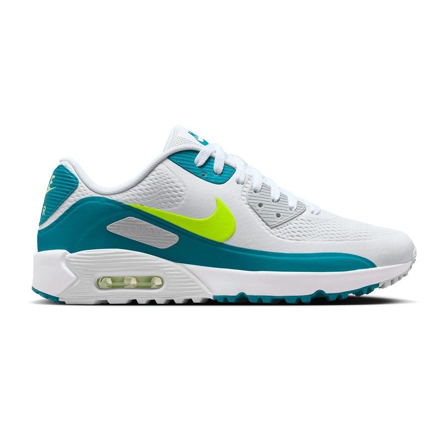 Nike Air Max 90 G Spikeless Golf Shoes - White/Deep Green
