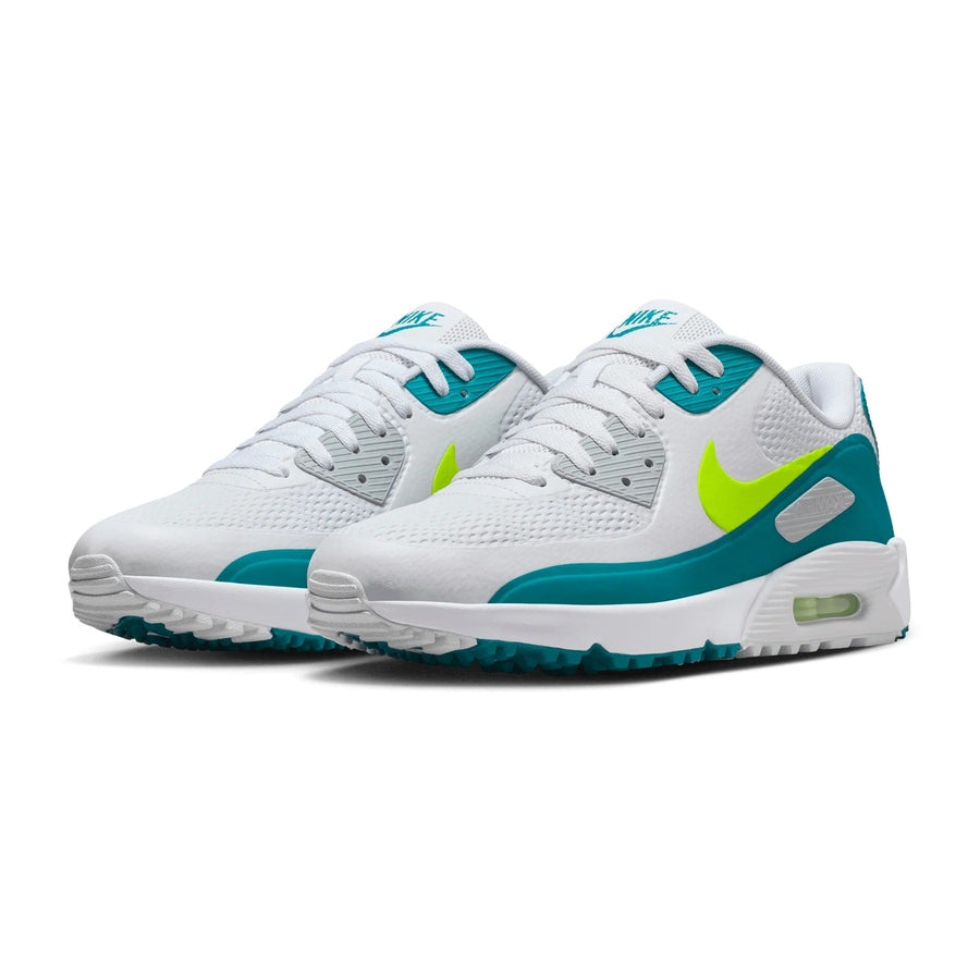 Nike Air Max 90 G Spikeless Golf Shoes - White/Deep Green | Free