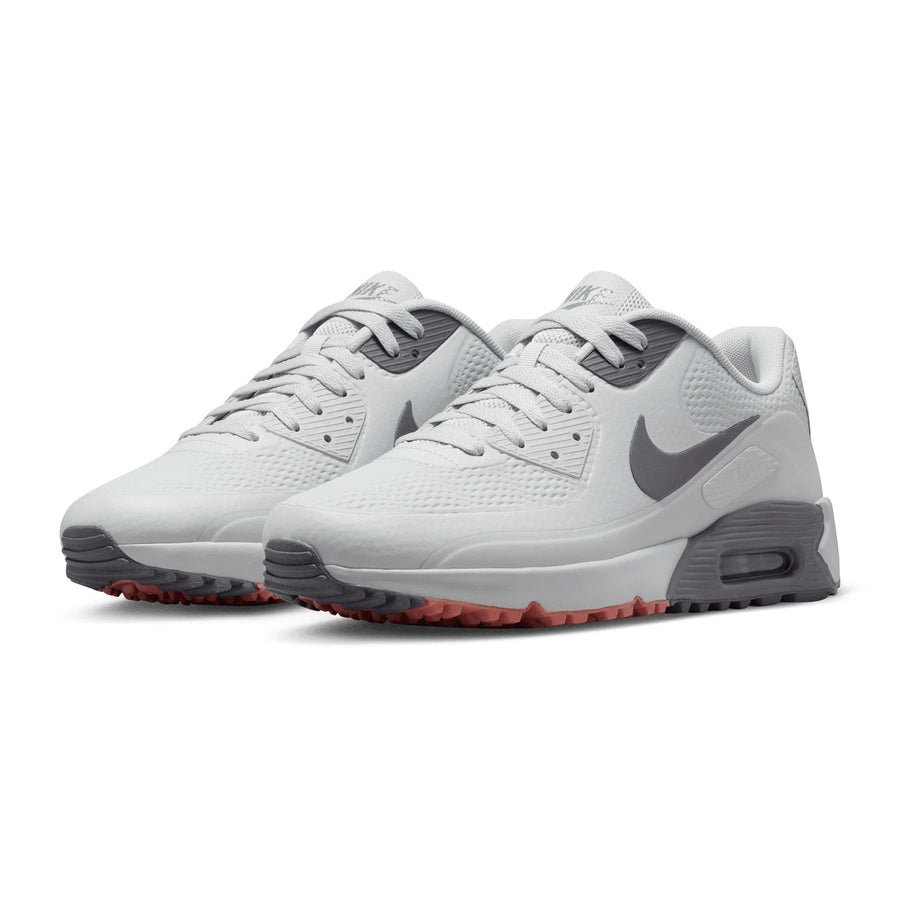 Nike Air Max 90 G Spikeless Golf Shoes - Grey/Pink