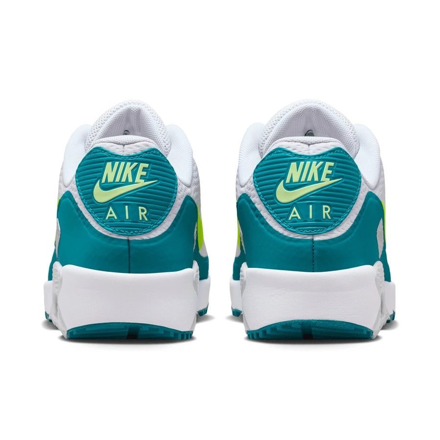 Nike Air Max 90 G Spikeless Golf Shoes - White/Deep Green