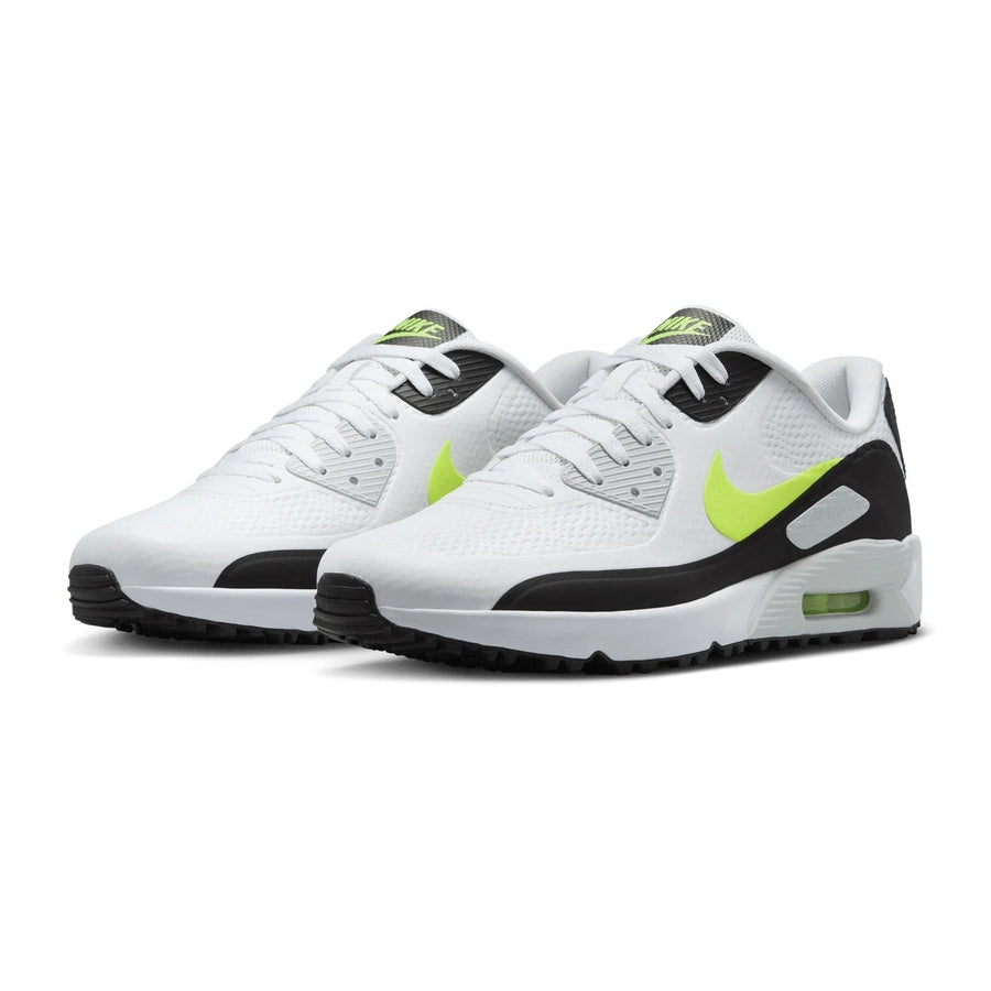 Nike Air Max 90 G Spikeless Golf Shoes - White/Lime