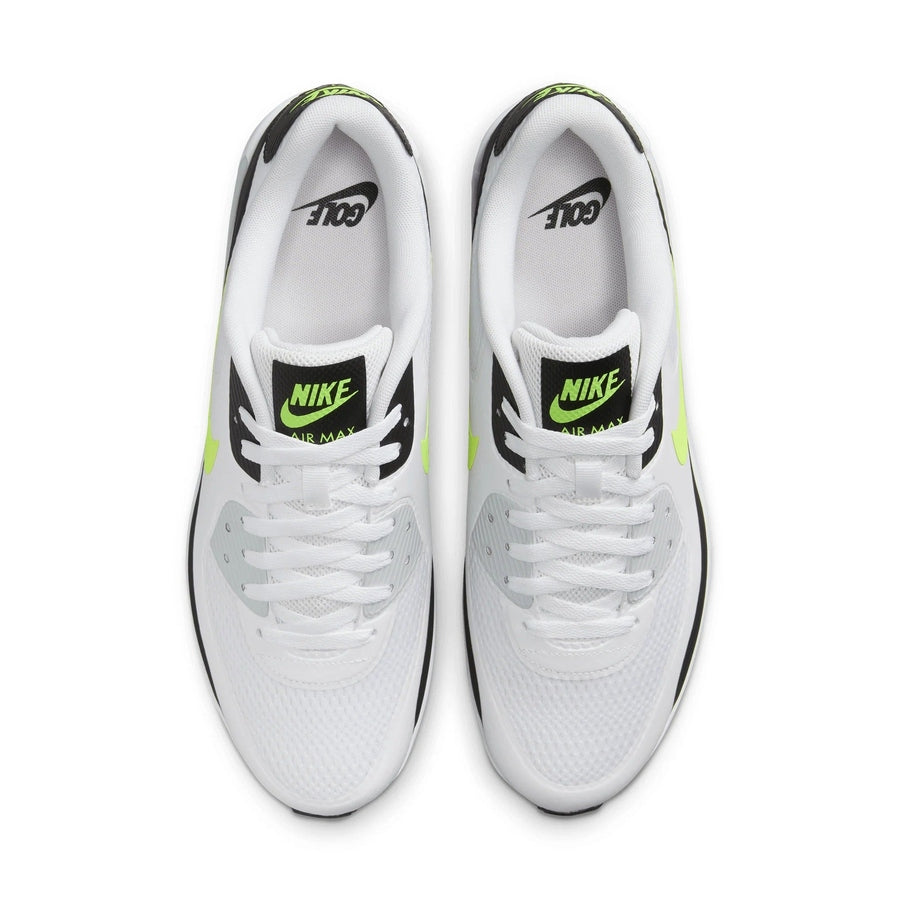 Nike Air Max 90 G Spikeless Golf Shoes - White/Lime