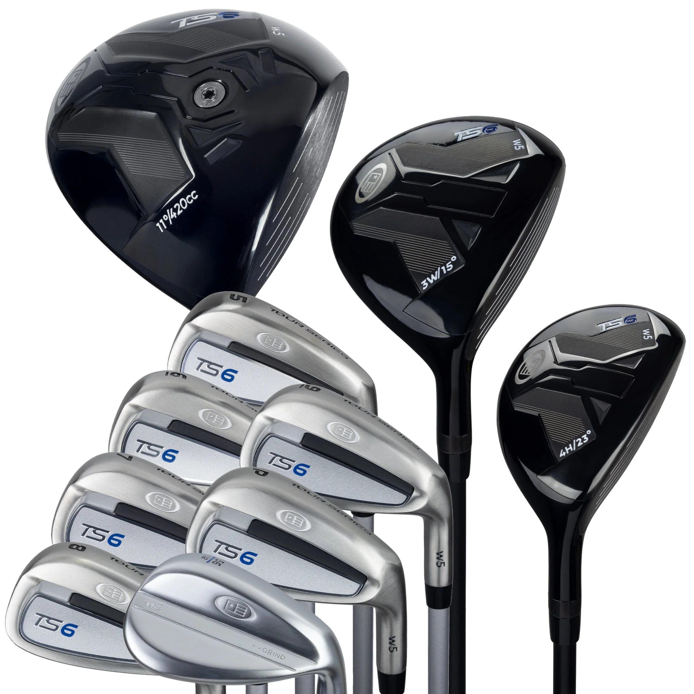US Kids Golf TS6 66" 10-Piece Stand Set - Graphite