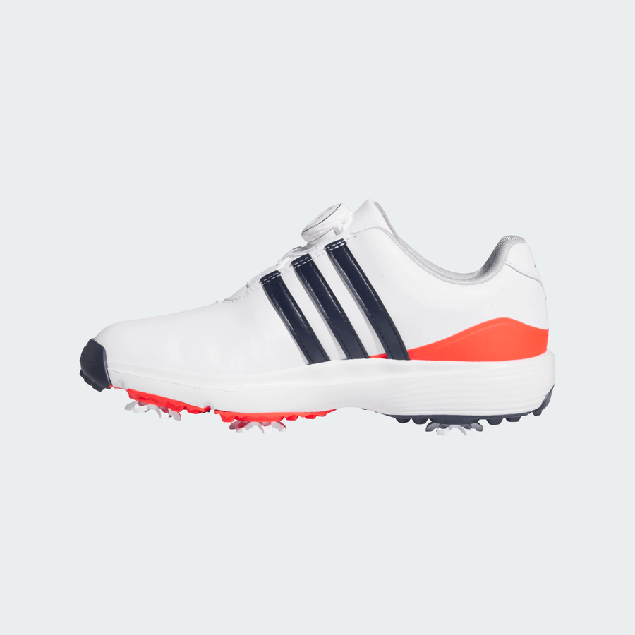 Adidas Junior Tour360 24 BOA Chaussures de golf - Blanc/Rouge
