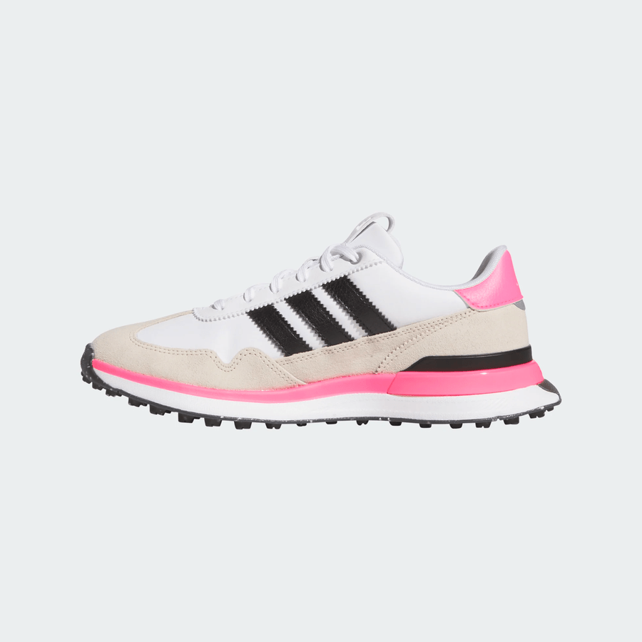 Adidas Ladies S2G 26 Textile Spikeless Golf Shoes - White/Black/Pink