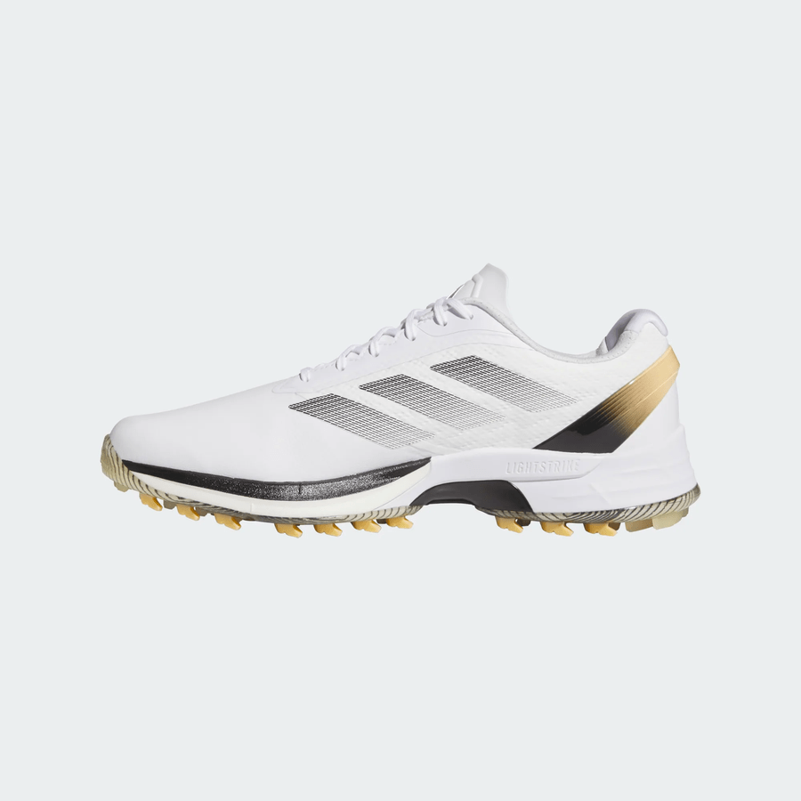 Adidas Adizero ZG Spikeless Golf Shoes - White/Yellow