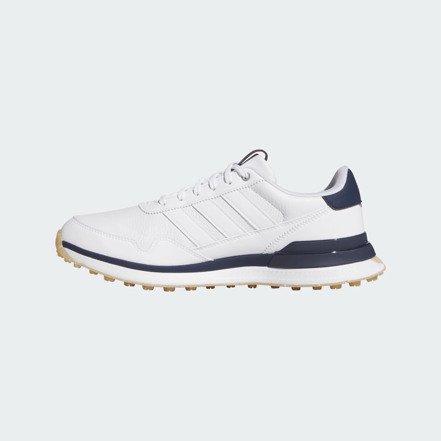 Adidas S2G 26 Leather Spikeless Golf Shoes - White/Navy