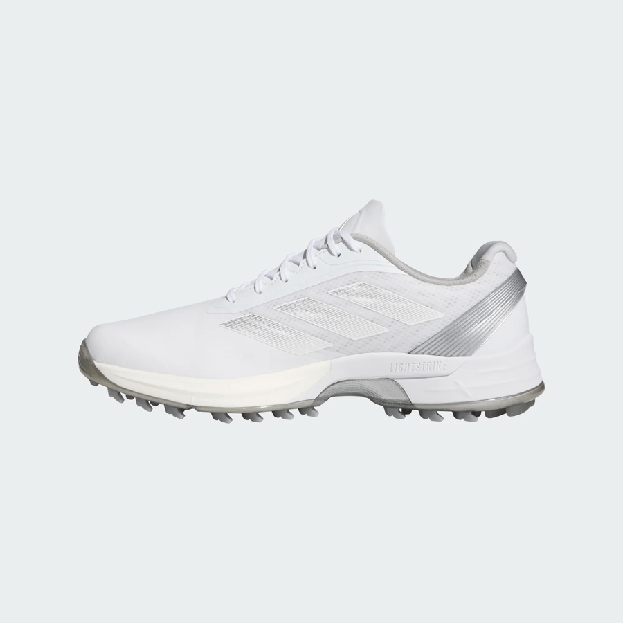 Adidas Adizero ZG Spikeless Golf Shoes - White/Silver