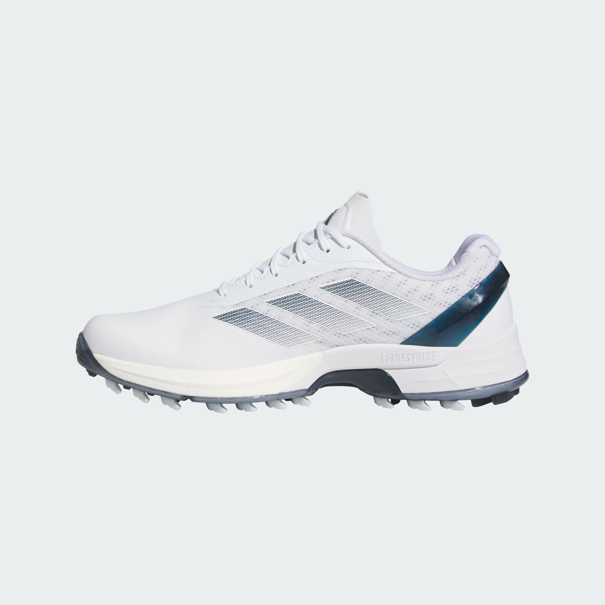 Adidas Adizero ZG Spikeless Golf Shoes - White/Navy