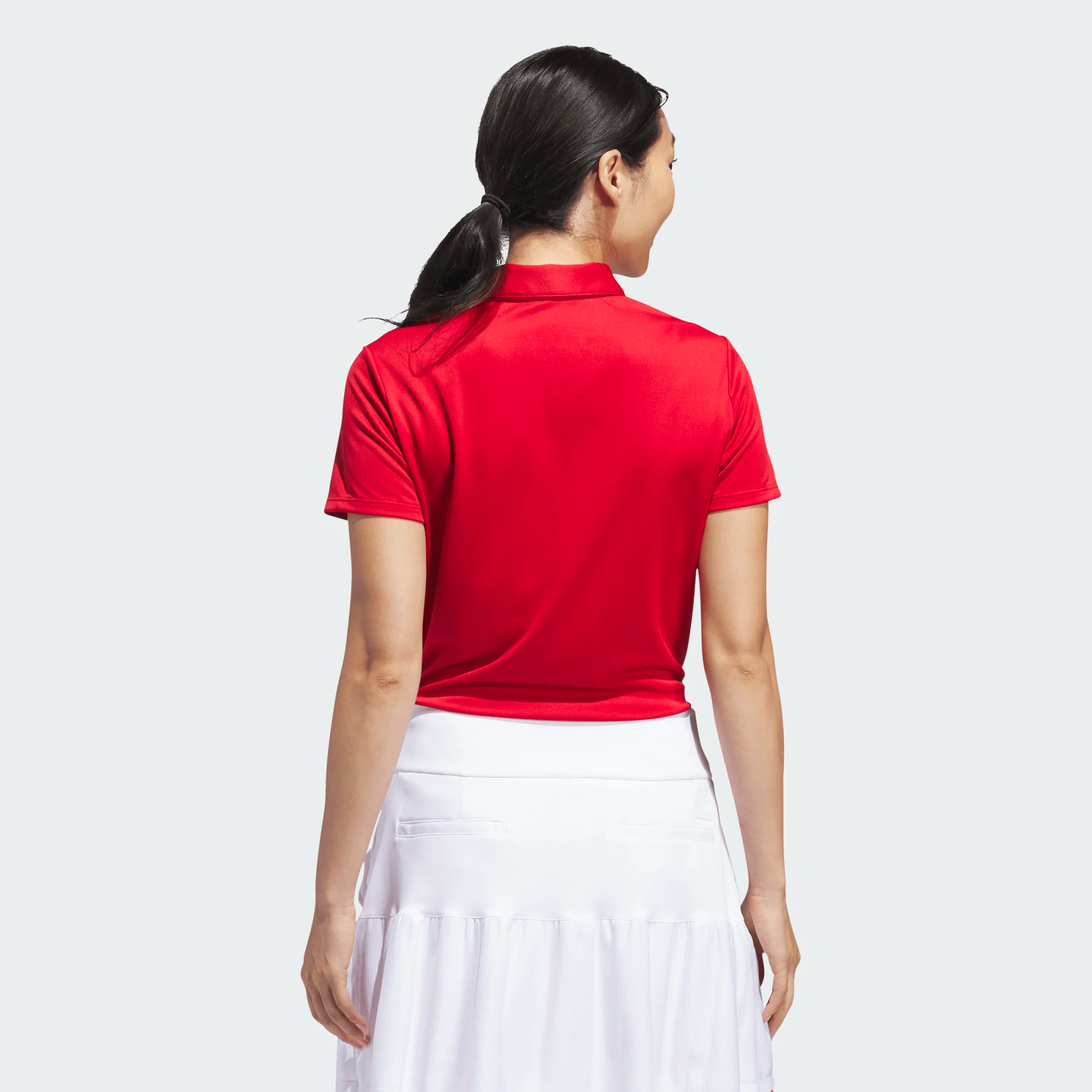 Adidas Ladies Solid Performance Short Sleeve Golf Polo