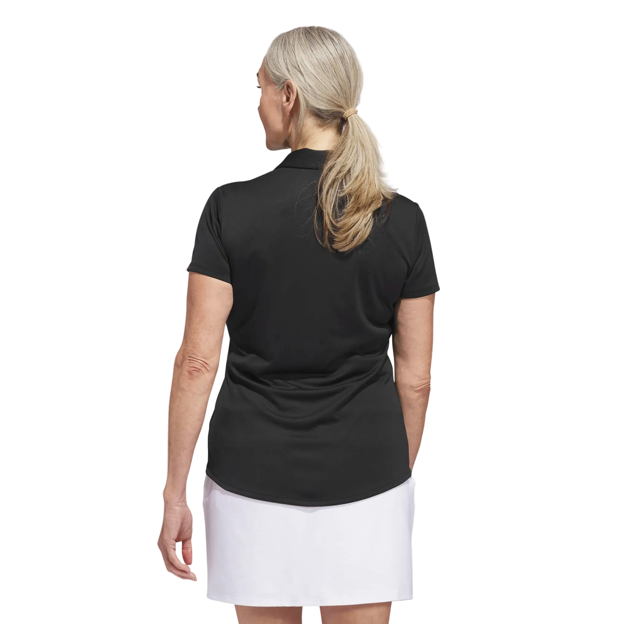 Adidas Ladies Solid Performance Short Sleeve Golf Polo