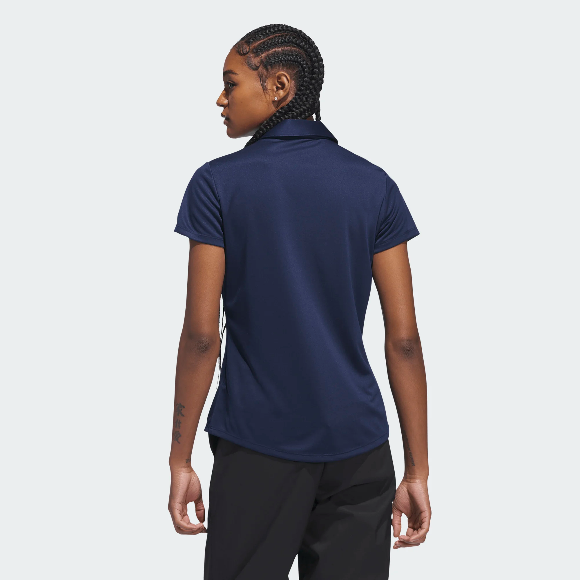 Adidas Ladies Solid Performance Short Sleeve Golf Polo
