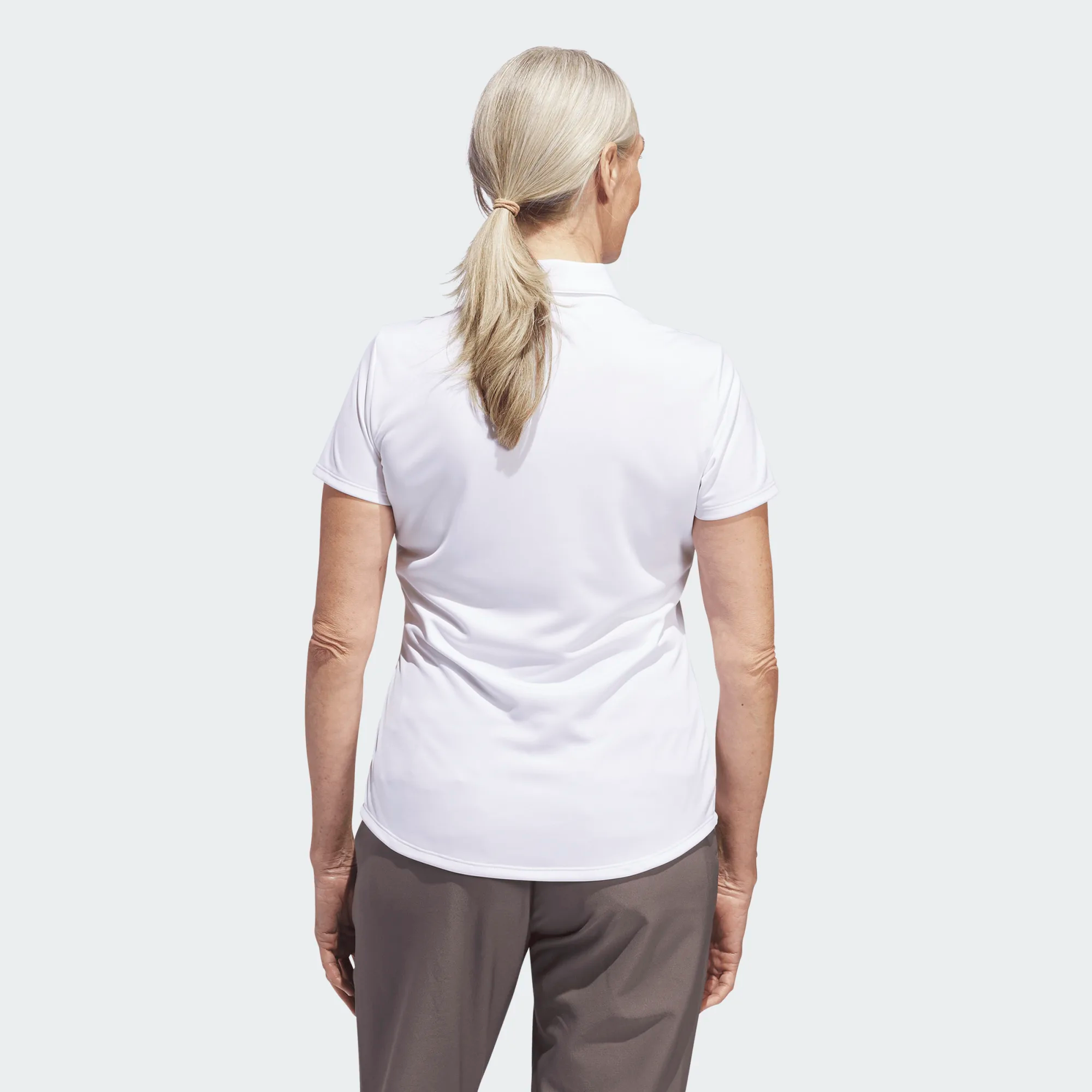 Adidas Ladies Solid Performance Short Sleeve Golf Polo