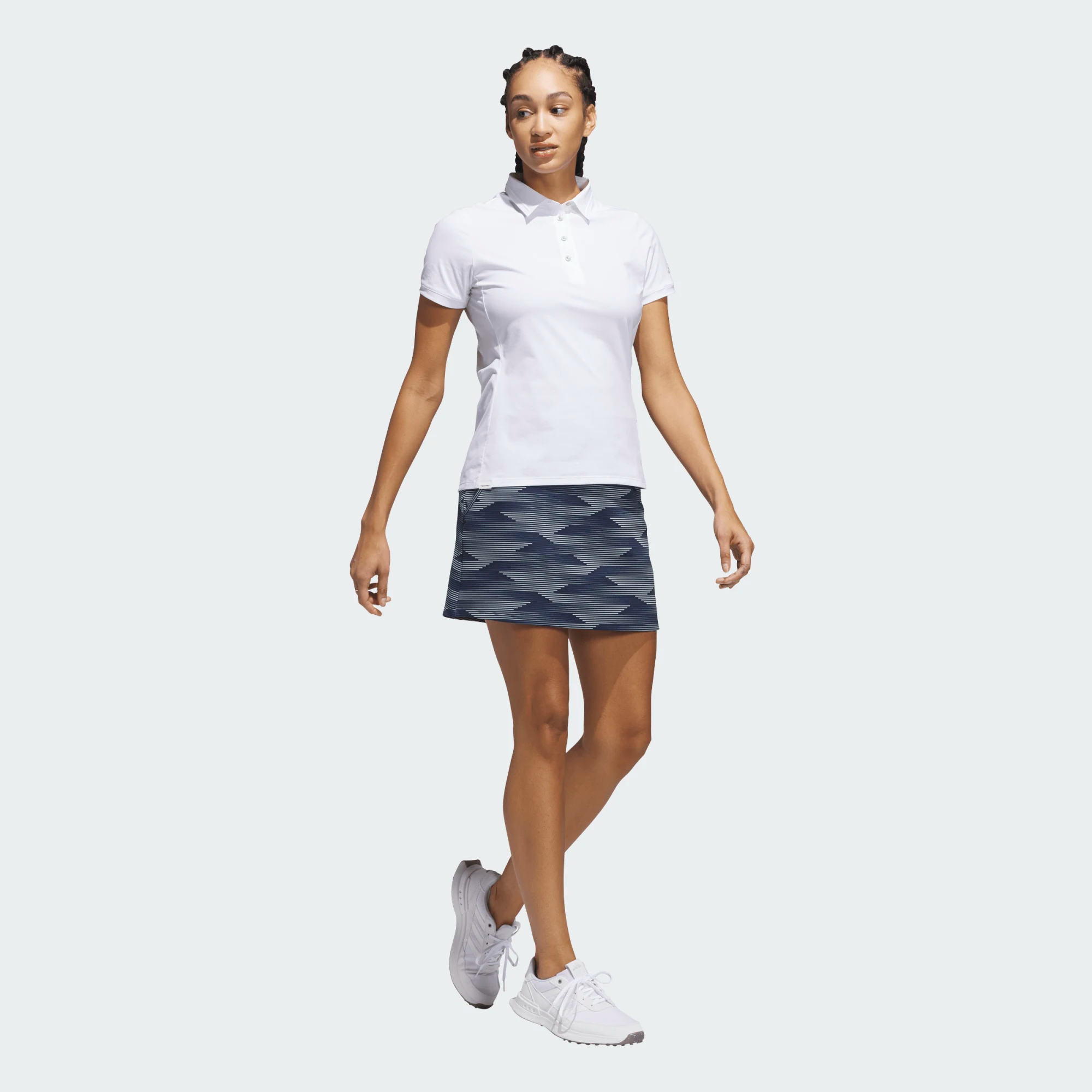 Adidas Ladies Ultimate365 Tour Twistknit Short Sleeve Polo