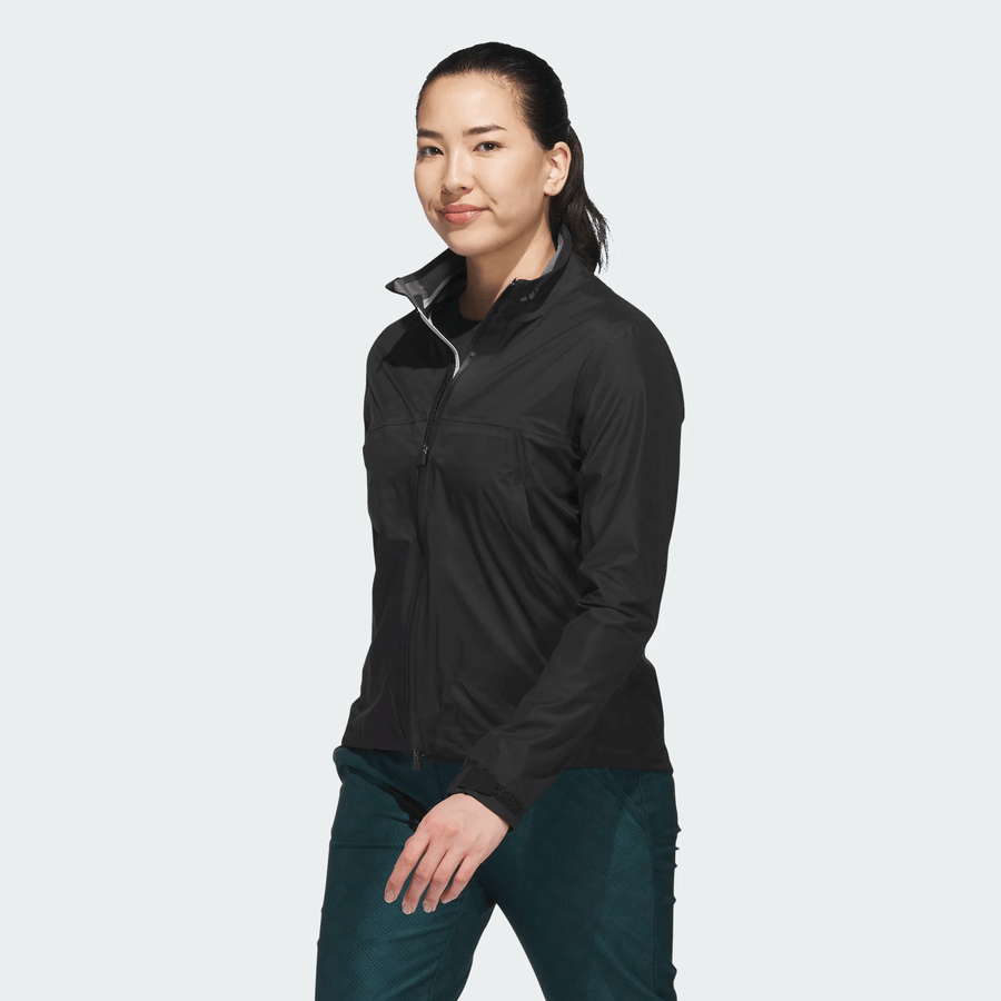 Adidas Ladies Ultimate365 Tour Climaproof+ Full-Zip Golf Jacket - Black
