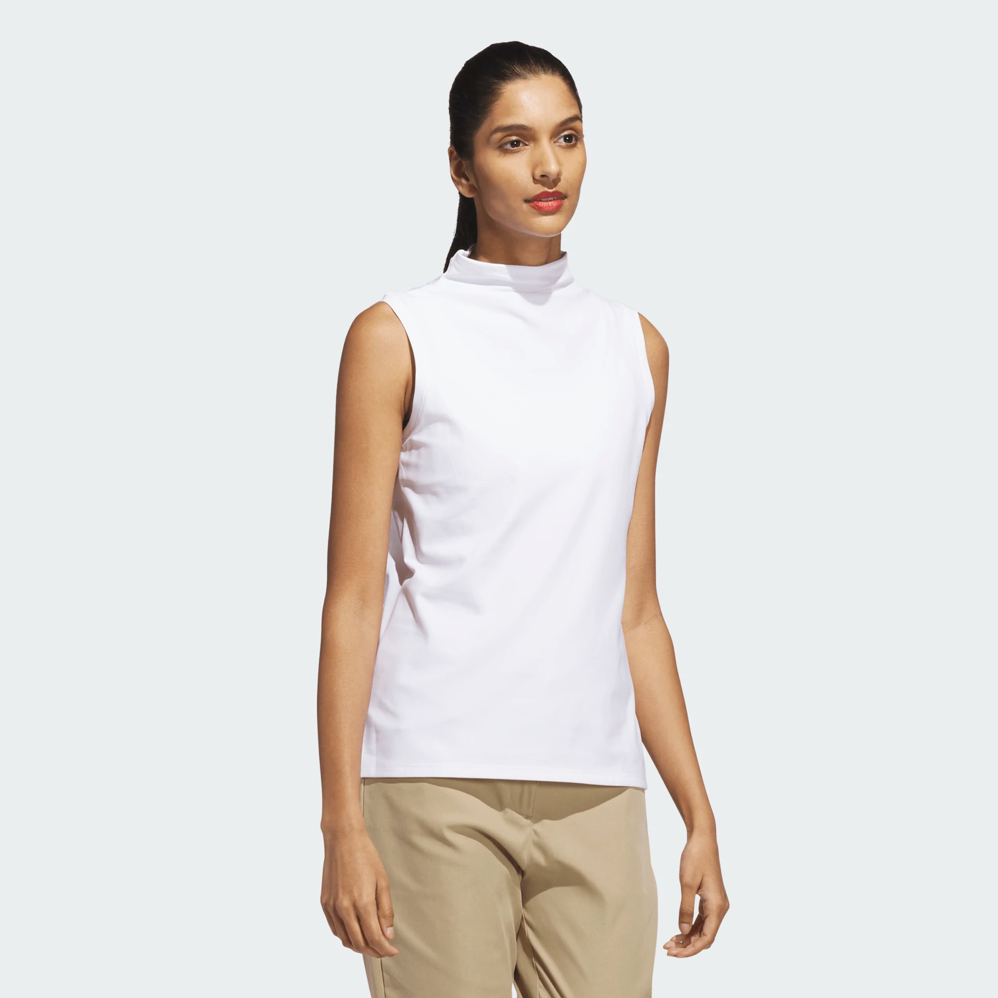 Adidas Ladies Ultimate365 Butterspun Sleeveless Mock Neck Top