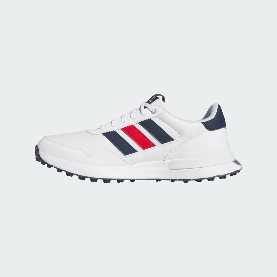 Adidas S2G 26 Leather Spikeless Golf Shoes - White/Navy