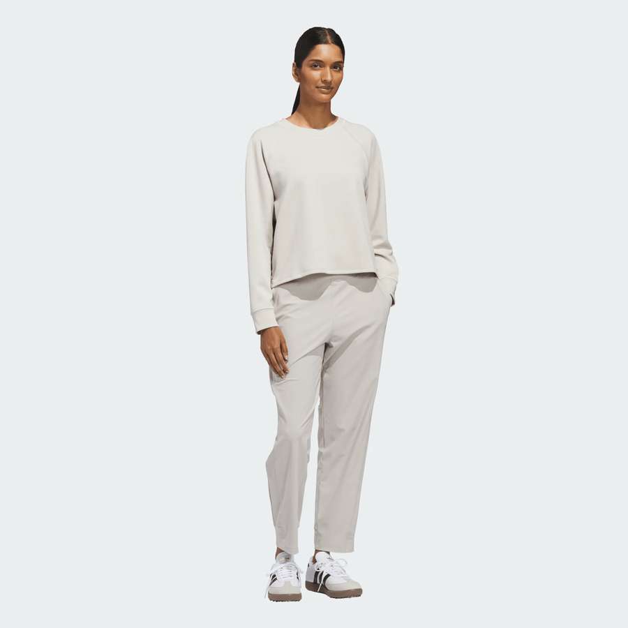 Adidas Ladies Beyond The Course Side-Snap Crew Layer - Beige