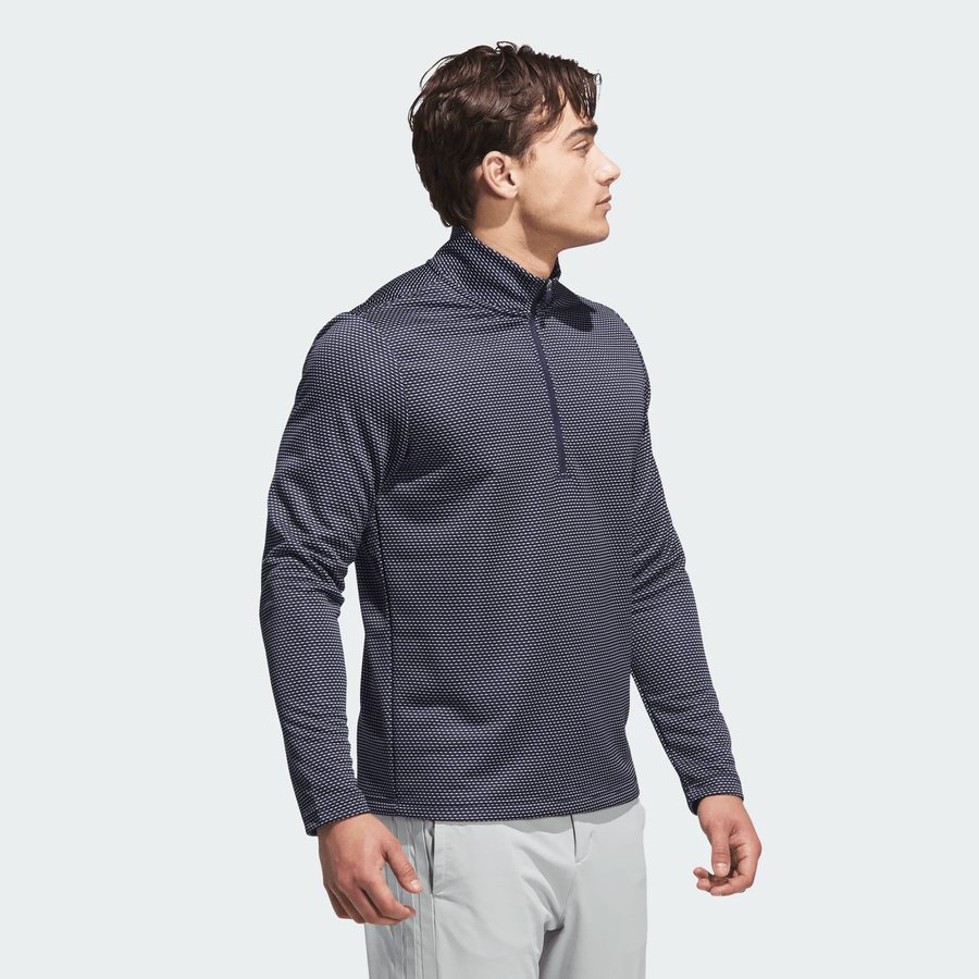 Adidas Performance Printed Quarter-Zip Jacket - Navy