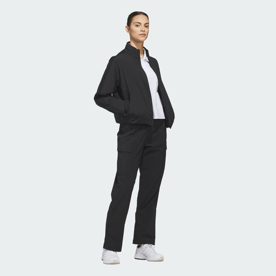 Adidas Ladies Beyond the Course Textured Golf Jacket - Black
