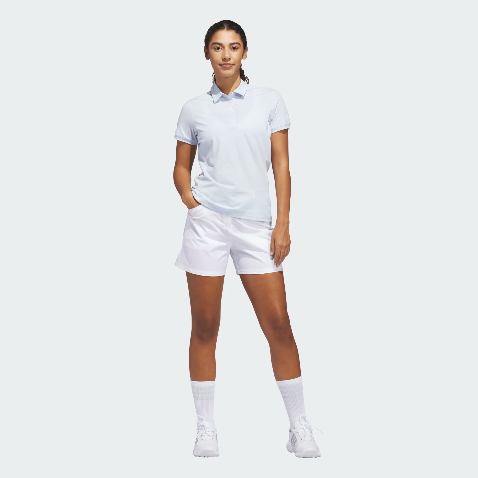 Adidas Ladies Ultimate365 Tour Twistknit Short Sleeve Polo