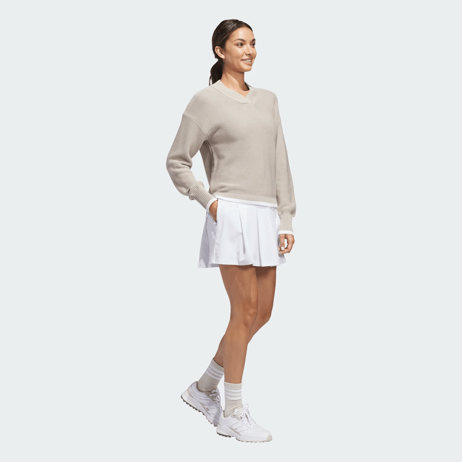 Pull en maille Adidas Ultimate365 pour femme - beige