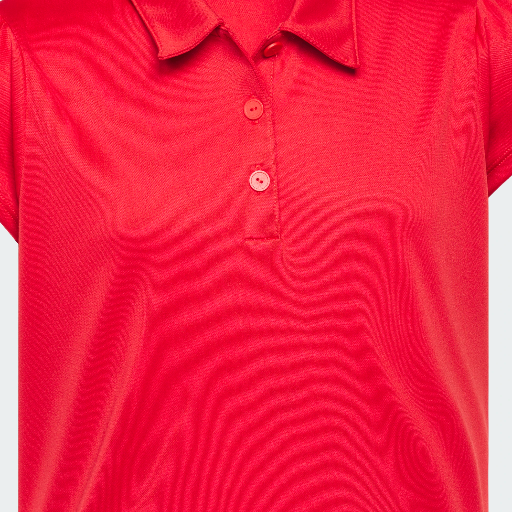 Adidas Girls' Performance Short Sleeve Golf Polo