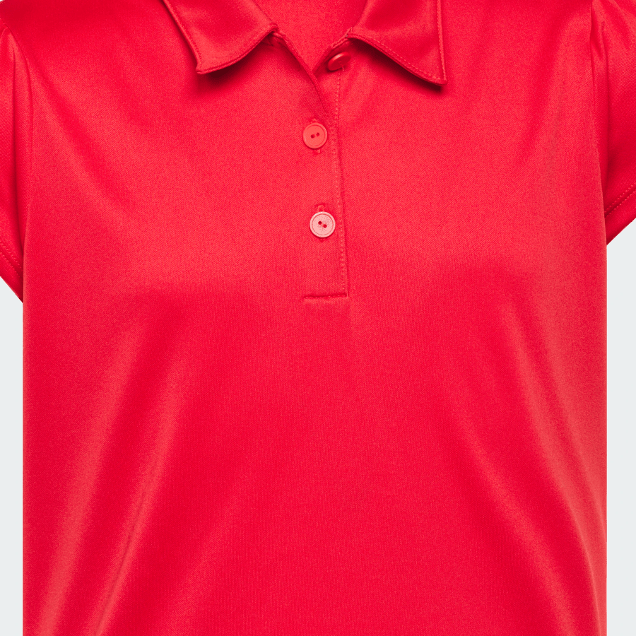 Polo de golf Adidas à manches courtes Performance pour filles