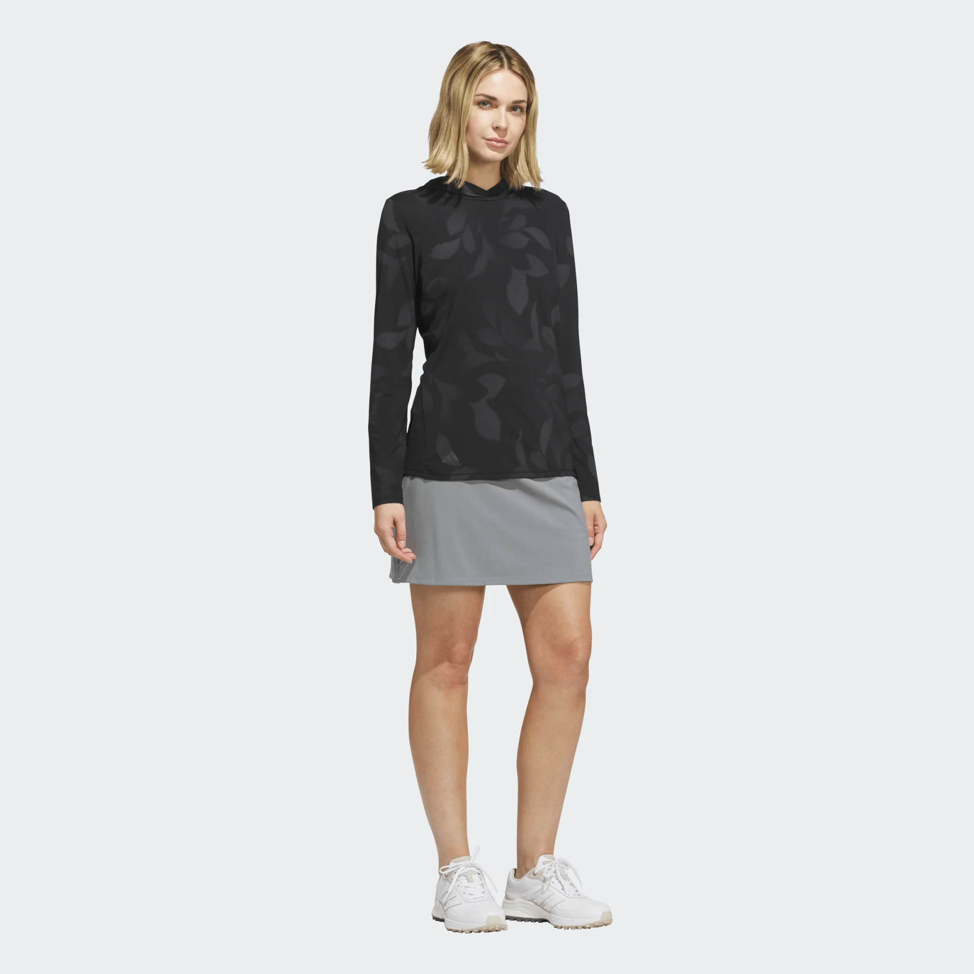 Adidas Ladies Ultimate365 Cool Feeling Printed Hoodie - Black