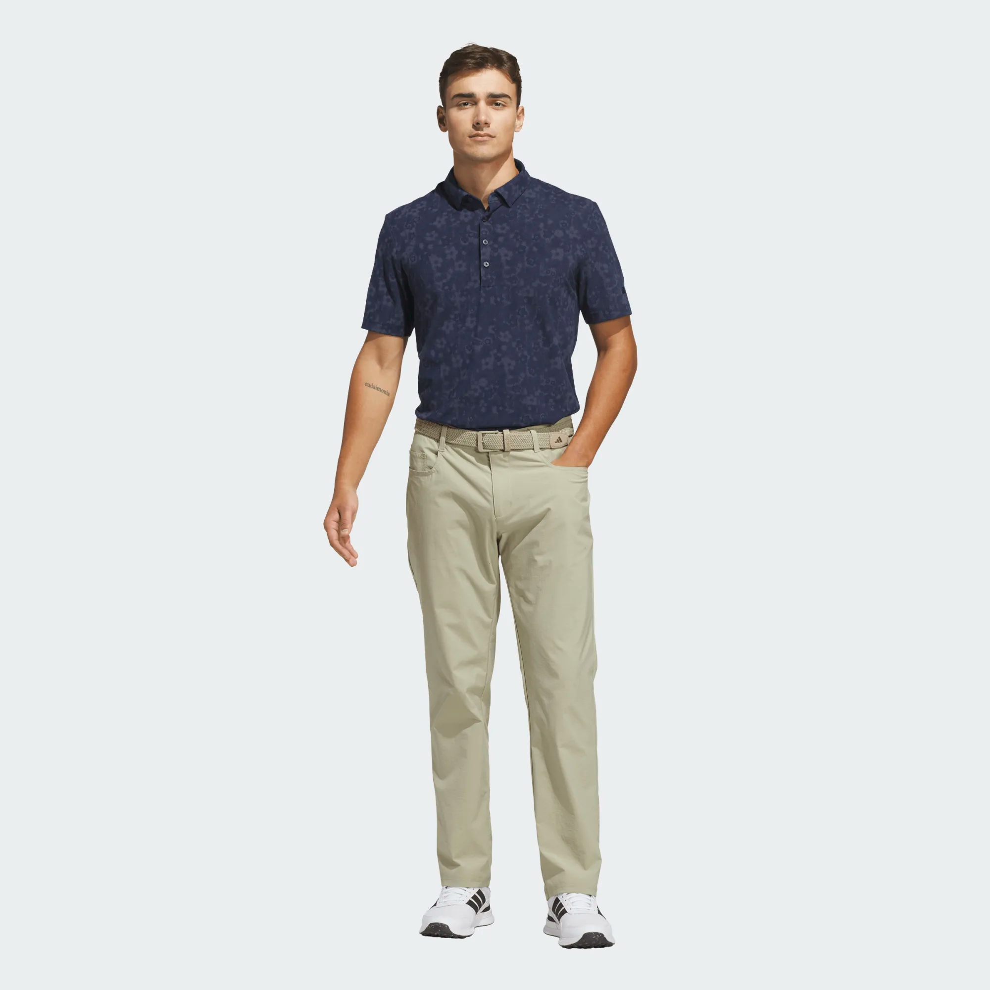 Polo Adidas Ultimate365+ Climacool Butterspun à imprimé Mighty Blossom