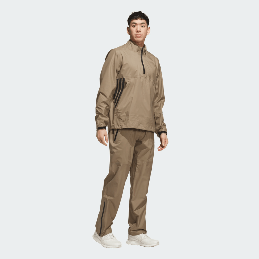 Adidas Ultimate365 Tour CLIMAPROOF+ Half-Zip Jacket - Khaki