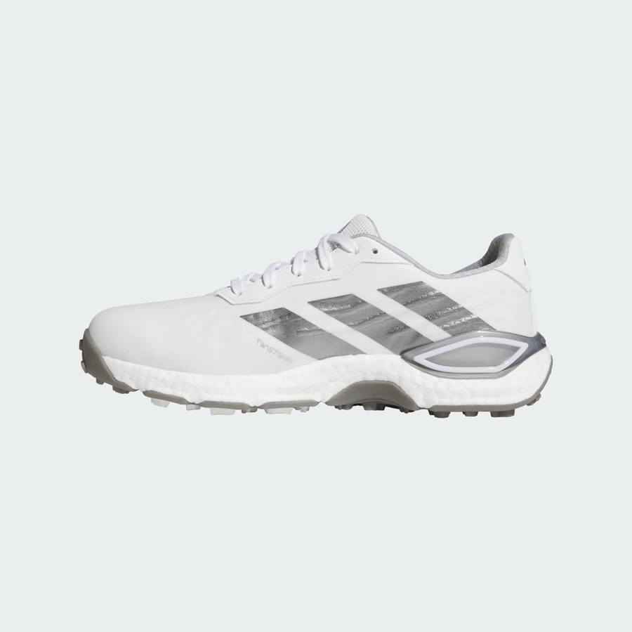 Adidas Codechaos 27 Chaussures de golf sans crampons - Blanc/Argent